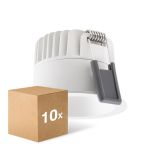 Mehrfachpackung 10x Ledvance LED  SPOT DARKLIGHT Aluminium  8W 680lm 36D - 930  | Ausschnitt 68mm - IP44 - Höchste Farbwiedergabe -  Dimmbar