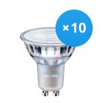 Lot 10x Philips MASTER Value LED Spot GU10 PAR16 4.9W 355lm 36D - 922-927 Dim To Warm | Meilleur Rendu Des Couleurs - Dimmable - Équivalent 50W