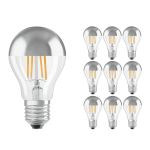 Lot 10x Ledvance CLASSIC LED E27 Poire Filament Claire 6.5W 650lm - 827  | Remplacement 50W