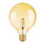 Osram Vintage 1906 LED E27 Globe Filament Dorée 125mm 6.5W 650lm - 824  | Dimmable - Remplacement 50W
