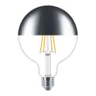 Philips Classic LED Globe E27 Filament Miroir Claire 120mm 7.2W 650lm - 827 Blanc Très Chaud | Dimmable - Équivalent 60W