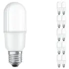 Lot 10x Ledvance LED Classic Stick LED E27 Dépolie 8W 806lm - 827  | Remplacement 60W