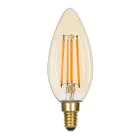 LED E14 Bougie Filament Ambre 4.1W 350lm - 822 | Dimmable - Remplacement 40W